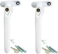 Heather 2 UK White Replacement Window Handles for UPVC Windows Double Glazing U