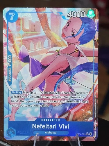 One piece TCG EB04-025 Nefeltari Vivi Alternate Art OP14 Azure Sea’s Seven Foil