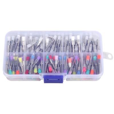 20pcs Dental Nylon Brushes Polishing Prophy Brush Bowl Cup Latch Type Colorful