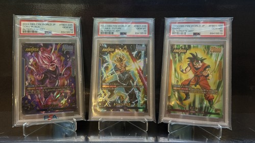 dragon ball fusion world FB01-035 / FB01-036 / FB01-104 leader cards lot 🔥
