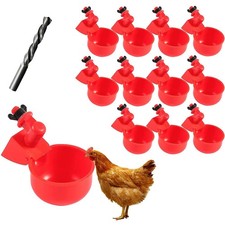 6 Pack Automatic Chicken Water Cups for Poultry Quail Chicken Duck Bird Pigeon