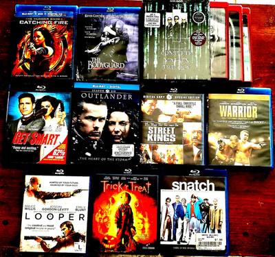 BLURAY LOT OF 12 ACTION, COMEDY, DRAMA MOVIES: + THE MATRIX TRILOGY-FREE SHIPPIN