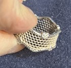 Pandora Love of Lace Ring. Size 8 925 Silver with Clear CZ little hearts. new — photo 9
