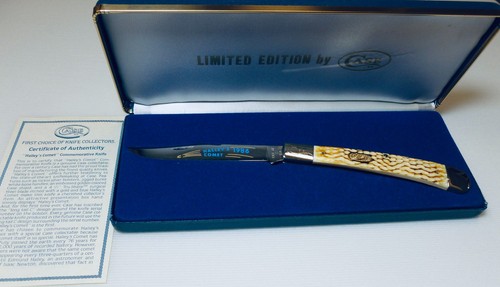 CASE XX W6151 Halley's Comet 1 of 3000 with Burnt White Bone Grip 1986 in Box