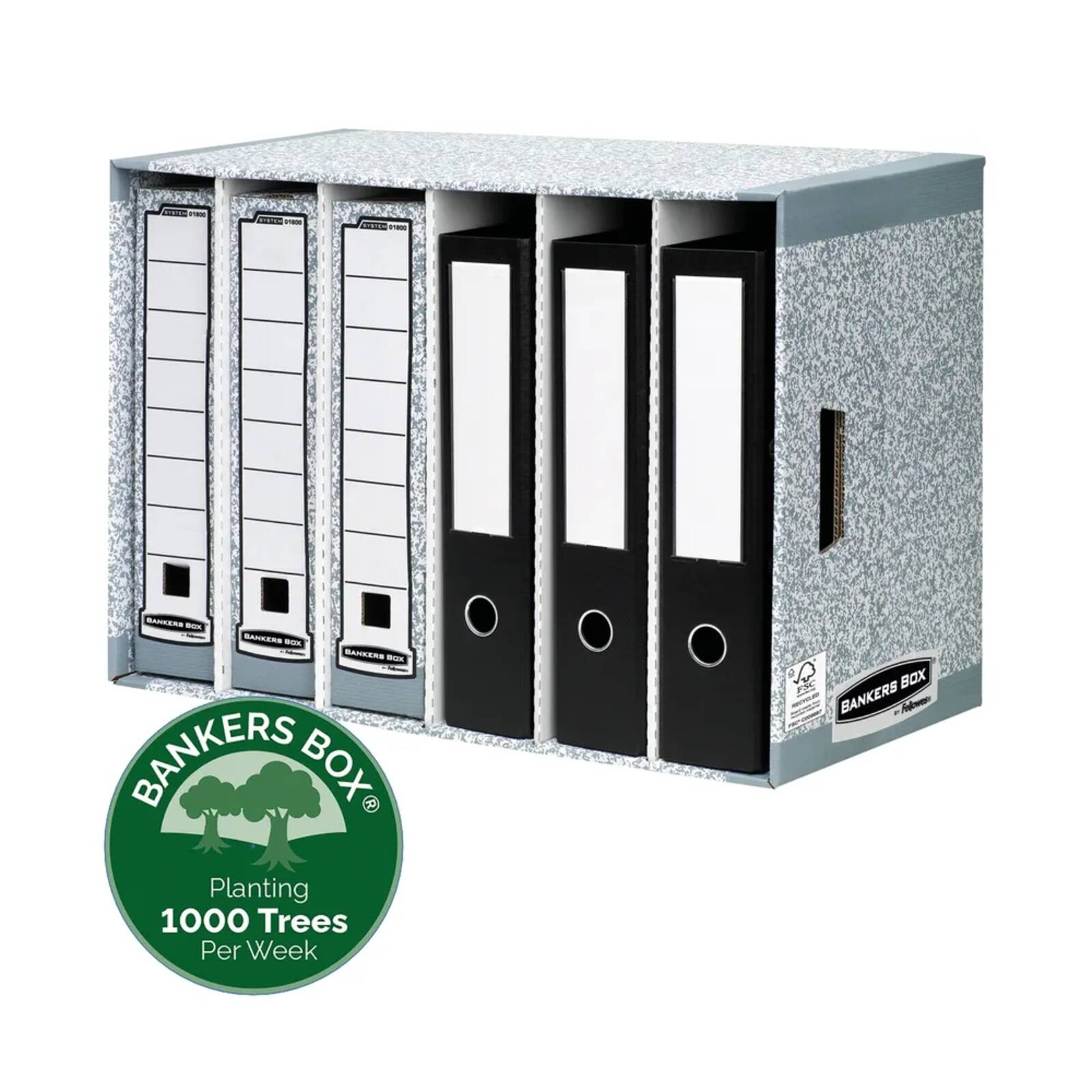 Fellowes Bankers Box System File Store Module Grey 01880
