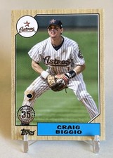 Craig Biggio 2022 Topps Update #87TBU-28 1987 35th Anniversary Astros HOF