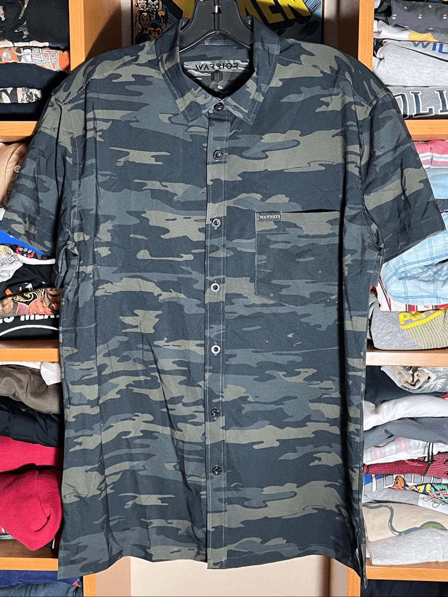 米軍放出品 ミリタリー USA タクティカル WARRIOR ボタンダウンシャツ 25+ Warrior Products Button-Up Casual Button-Down Shirts for Men