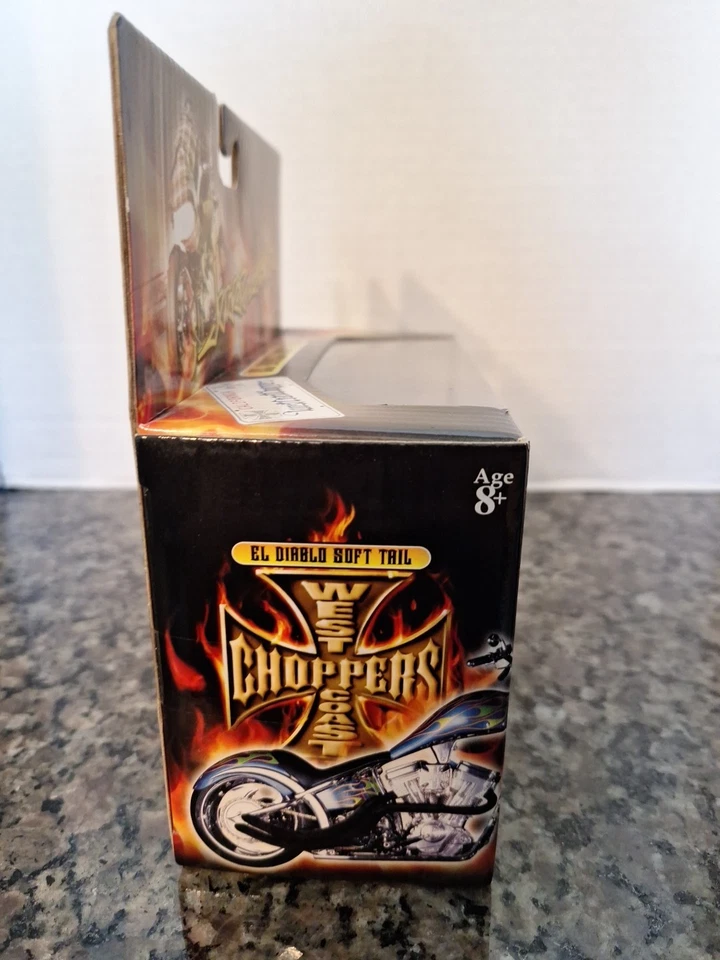 2004 Jesse James West Coast Choppers EL DIABLO SOFT TAIL 1:18 JJ04-18-32 - Image 3 of 4
