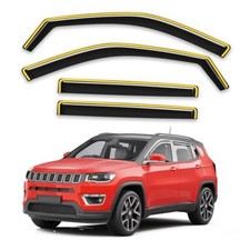 in-Channel Window Visors Rain Guards for Jeep Fit for 2017-2025 Jeep Compass
