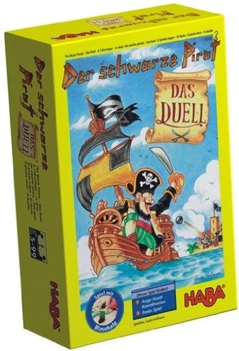 HABA Schwarzer Pirat Duell Geschicklichkeitsspiel 2 Spieler Schatz