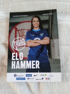 Signed Postcard Elo Hammer Kickers Offenbach NEW