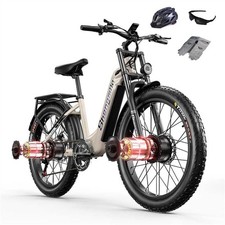 DUAL MOTOR ELECTRIC BIKE 2000W 48V 17.5AH 26" FAT TIRE EBIKE E-BICYCLE OIL BRAKE