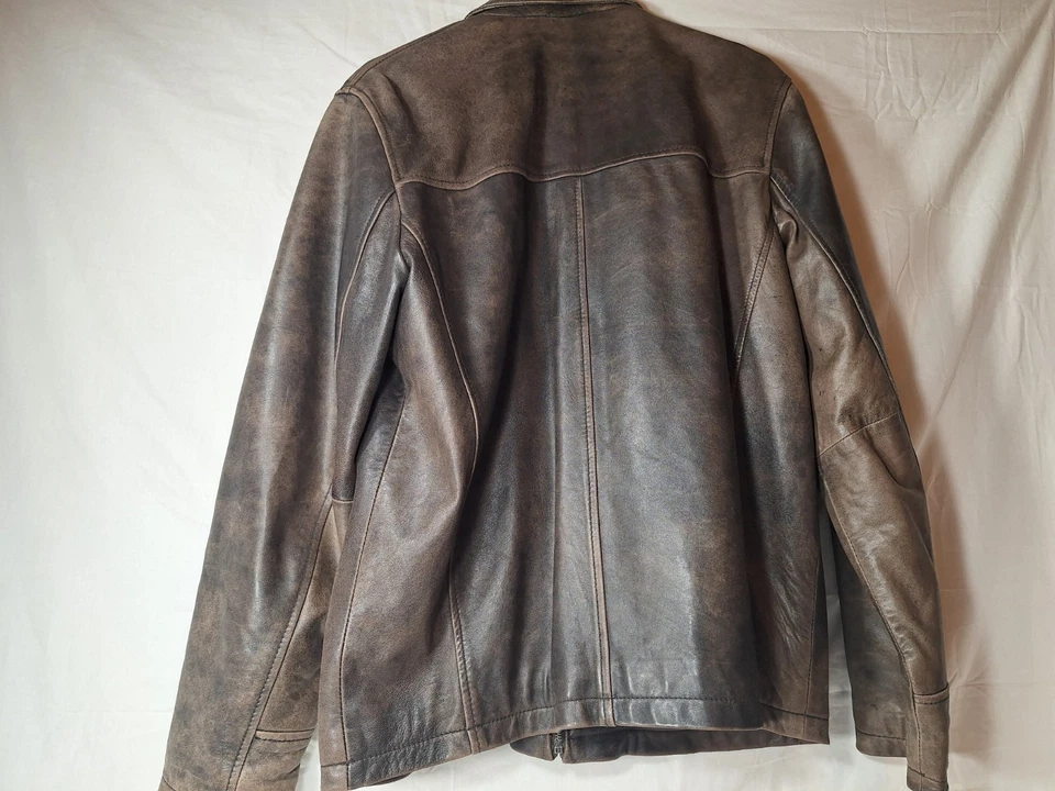 Kenneth Cole Men's Vintage Leather Jacket - Image 2 of 4