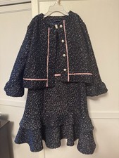 Girls Janie  Jack Tweed Dress w/Jacket Party Wedding Christmas Size 12