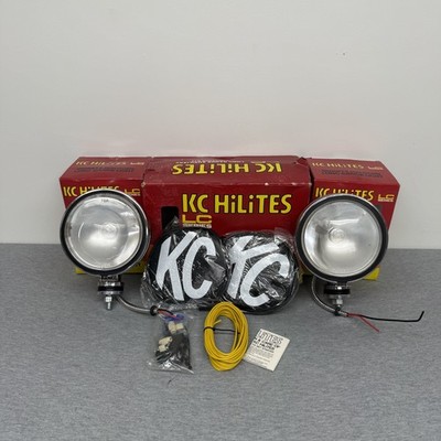 Vintage KC HiLites #1232 LC Chrome Long Range 100-Watt Auxiliary Lighting Kit