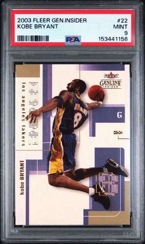 2003 Fleer Genuine Insider Kobe Bryant Lakers #22 PSA 9