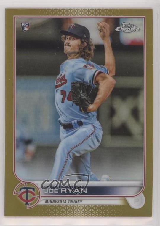 2022 Topps Chrome Gold Refractor 50/50 Joe Ryan #48 0y8x
