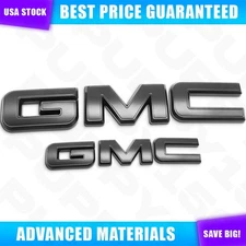 Front Overlay Emblem Rear Badge For GMC Yukon / Yukon XL 2021-2024 Tailgate Trim