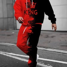 Autumn and winter models, red and black splicing digital printing pattern