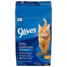 Daily Essentials Dry Cat Food Adult Cats W/ Chicken Beef & Salmon 28 lb. Bag 1.28 per pound