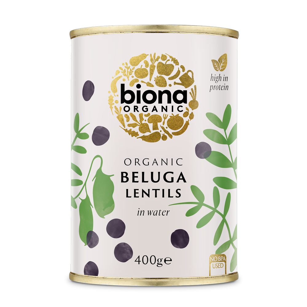 Biona Organic Beluga Lentils 400g Tinned Organic