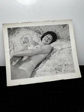 Vintage 1950's Girlie PIN UP Photo Risque B&W Original Nude #286
