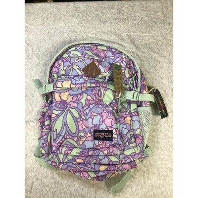 JanSport Main Campus XL Backpack Fluid Floral Pastel Lilac LaptopJS0A4QULGW0