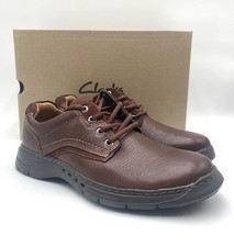 Clark's UNBRAWLEYPACE MAHOGANY Leather Men's NEW Dress Shoes Brown Multi Sizes