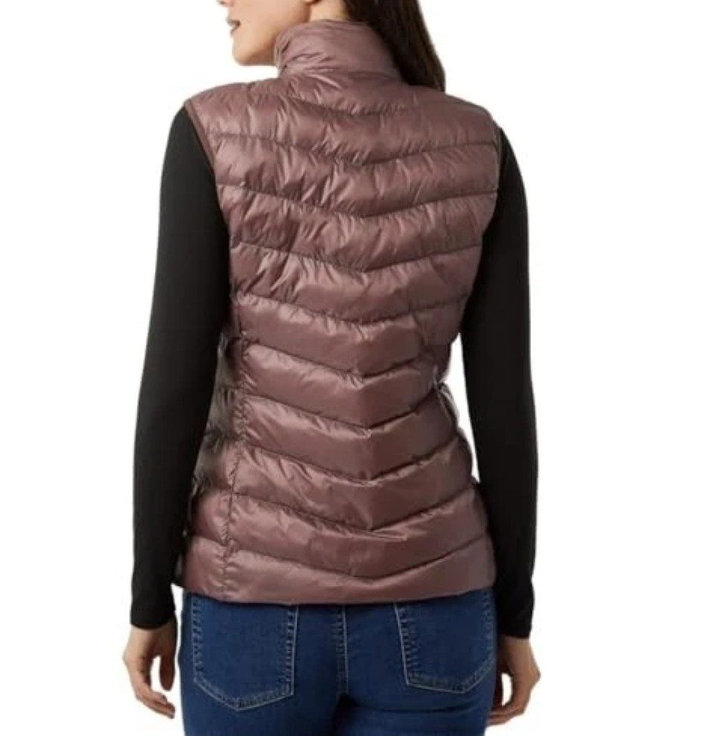 32 Degrees Women’s Quilted Vest, Pink, L