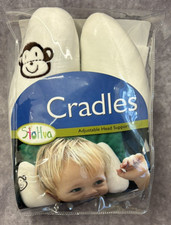StoHua Cradles Adjustable Travel Pillow White Baby Toddler Car Seat Head Support