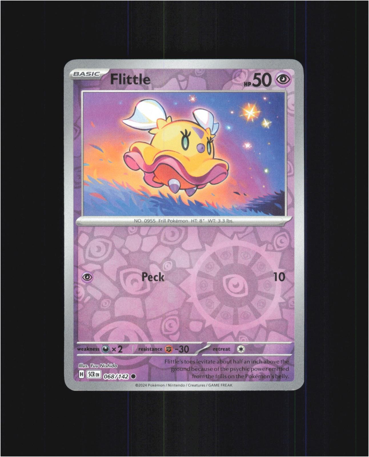 Flittle 68/142 Common Stellar Crown Pokemon Reverse Holo Near Mint