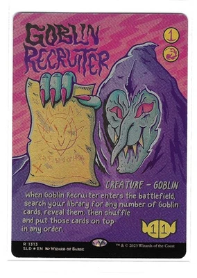 Goblin Recruiter (Rainbow Foil) Secret Lair Drop Foil