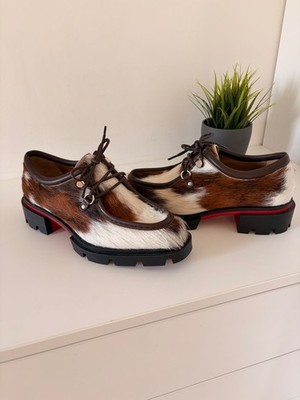 Christian Louboutin Herren 43 Our Pabelito Flat White Brown MODELL IS soldout