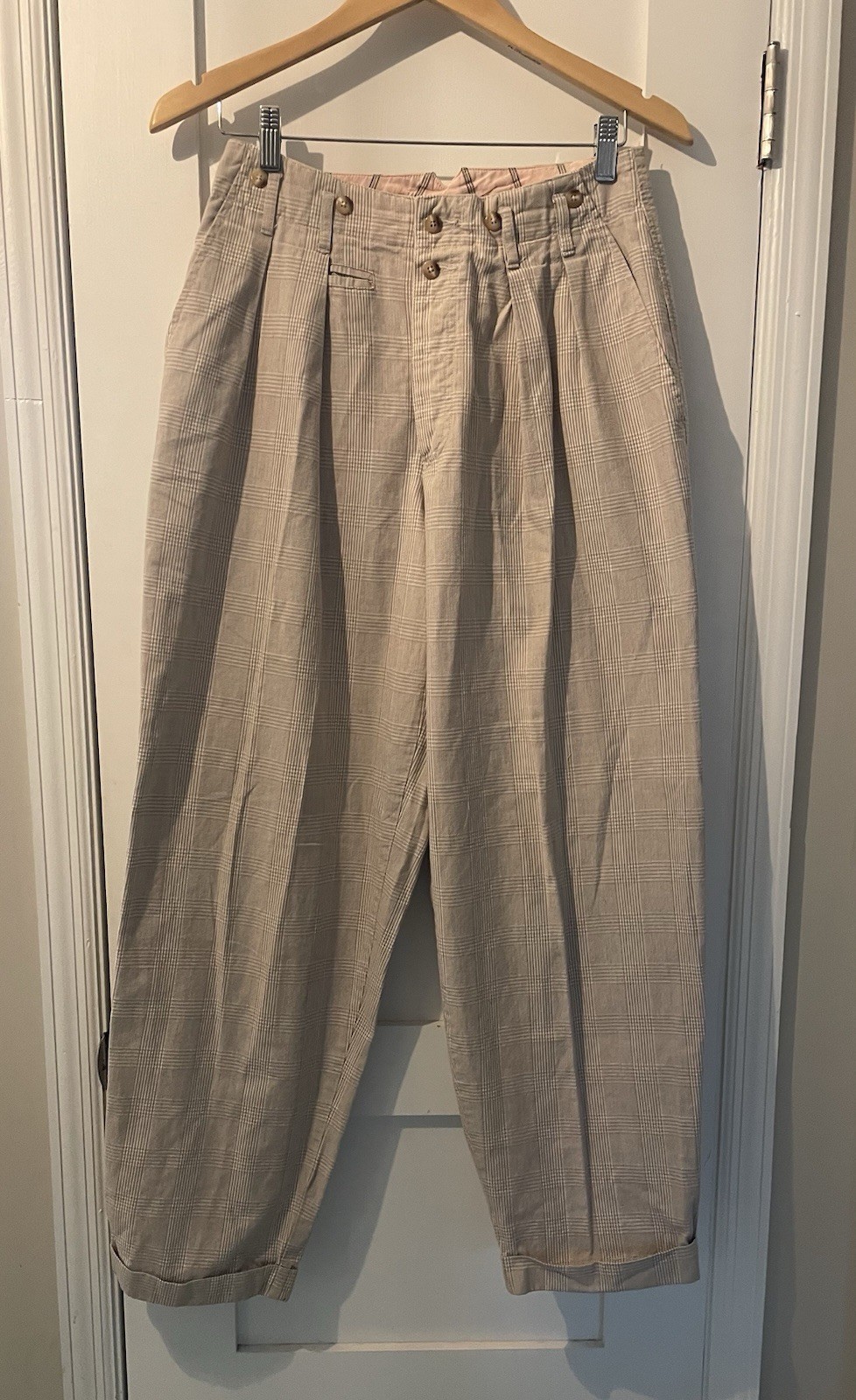 Vtg Banana Republic Safari & Travel Clothing Co. Plaid Pants Women’s Size: 12