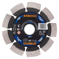 Rhodius Diamant-Trennscheibe LD40 115X12X2,2X22,23 Beton Klinker Granit