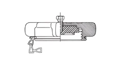 REGO 3184-90 Cap & Chain Assembly 2-1/4" ACME LP Propane Gas Fitting