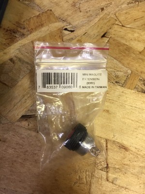 NEW Mini Maglite Extension (9060) Black Tailcap