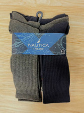 Nautica 5-Pair Men's Casual Crew winter Socks Dri-motion Free Shiopping