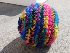 Handmade Crocheted Hacky Sack  Stress Ball  Foot Bag  College Must Have