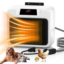 Dog House Heater With Thermostat,Heated Dog House With 6FT Anti Chew Cord and...
