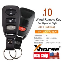 10 Xhorse For Hyundai Universal Wire Remote Key 31 Buttons Xkhy21en For Vvdi2 10 Xhorse For Hyundai Universal Wire Remote Key 31 Buttons Xkhy21en For Vvdi2
