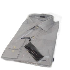 Tommy Hilfiger Men  s 16.5 34/35 Dress Shirt Gray Regular Fit New