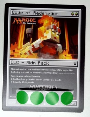 1x  Minecraft: Code of Redemption: Oversized: Promo Slightly Scuffed Rarities - 