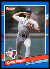 Kevin Brown 1991 Donruss #314 Texas Rangers MLB READ FREE SHIPPING AutographDen
