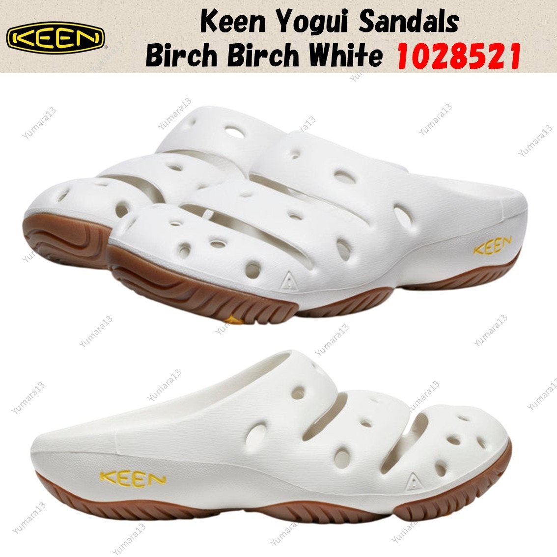 Sandali Keen Yogui betulla bianco 528521 taglia uomo