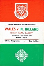 Wales v Northern Ireland (Home International @ Cardiff City) 1966