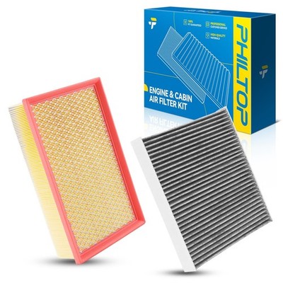 Engine & Cabin Air Filter Set, Compatible with Volkswagen Tiguan, GTI, Golf S...