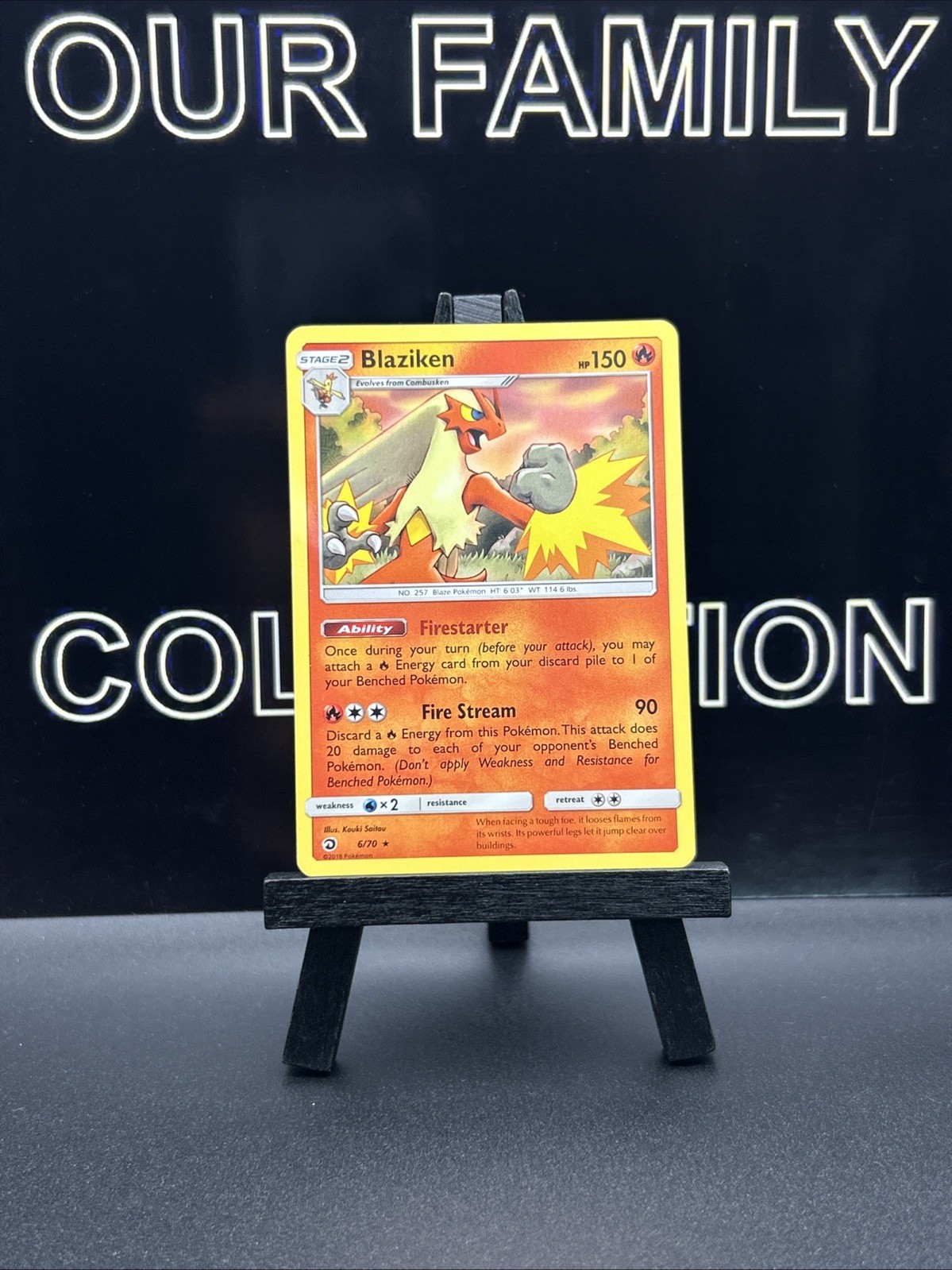 Blaziken 6/70 Dragon Majesty Regular Rare 2018 Pokemon Card