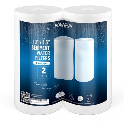 2-PACK of Big Blue 10 x4.5  1 Micron Sediment Water Filters