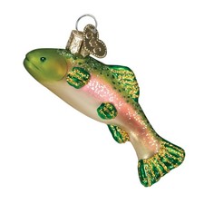 Old World Christmas Ornaments: Mini Trout Glass Blown Ornaments